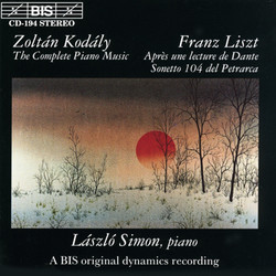 Piano Music by Kodály and Liszt