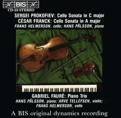 Prokofiev - Franck - Fauré - Cello Sonatas