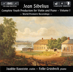 Sibelius - Complete Youth Production for Violin and Piano, Vol.1