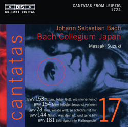 J.S. Bach - Cantatas, Vol.17 (BWV 153, 154, 73, 144, 181)