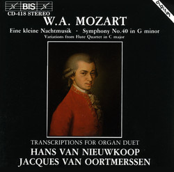 Mozart - Transcriptions for Organ Duet