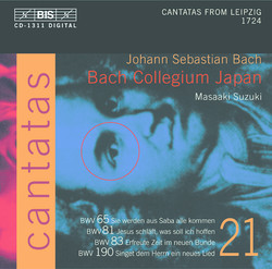 J.S. Bach - Cantatas, Vol.21 (BWV 65, 81, 83, 190)