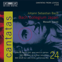 J.S. Bach - Cantatas, Vol.24 (BWV 8, 33, 113)
